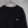 Stüssy logo sweatshirt in black