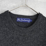 バーバリー ヴィンテージ テディベア 刺繍 ニット レディース グレー - NEWSED