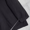 Lacoste cashmere wool metal logo badge padded jacket mid-length coat charcoal grey