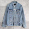 Anderson Bell Back Print Denim Jacket Blue