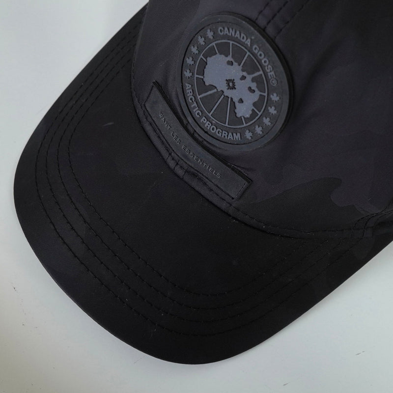 カナダグース ロゴ キャップ 帽子 ブラック - NEWSED