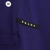Prada 橡胶徽标海军蓝短袖 Polo 衫