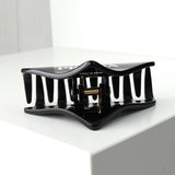 プラダ ロゴ ヘアクリップ バレッタ 髪留め ヘアアクセサリー ブラック 箱付き - NEWSED