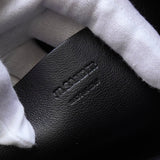 ジルサンダー ドローストリング キャンバス レザー 巾着型 ショルダーバッグ ポシェット アイボリー / ブラック - NEWSED