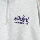 マハグリッド ハーフジップ スウェット グレー - NEWSED