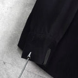 エヌハリウッド オンブレシャツ レーヨンシャツ 長袖シャツ ブラック - NEWSED