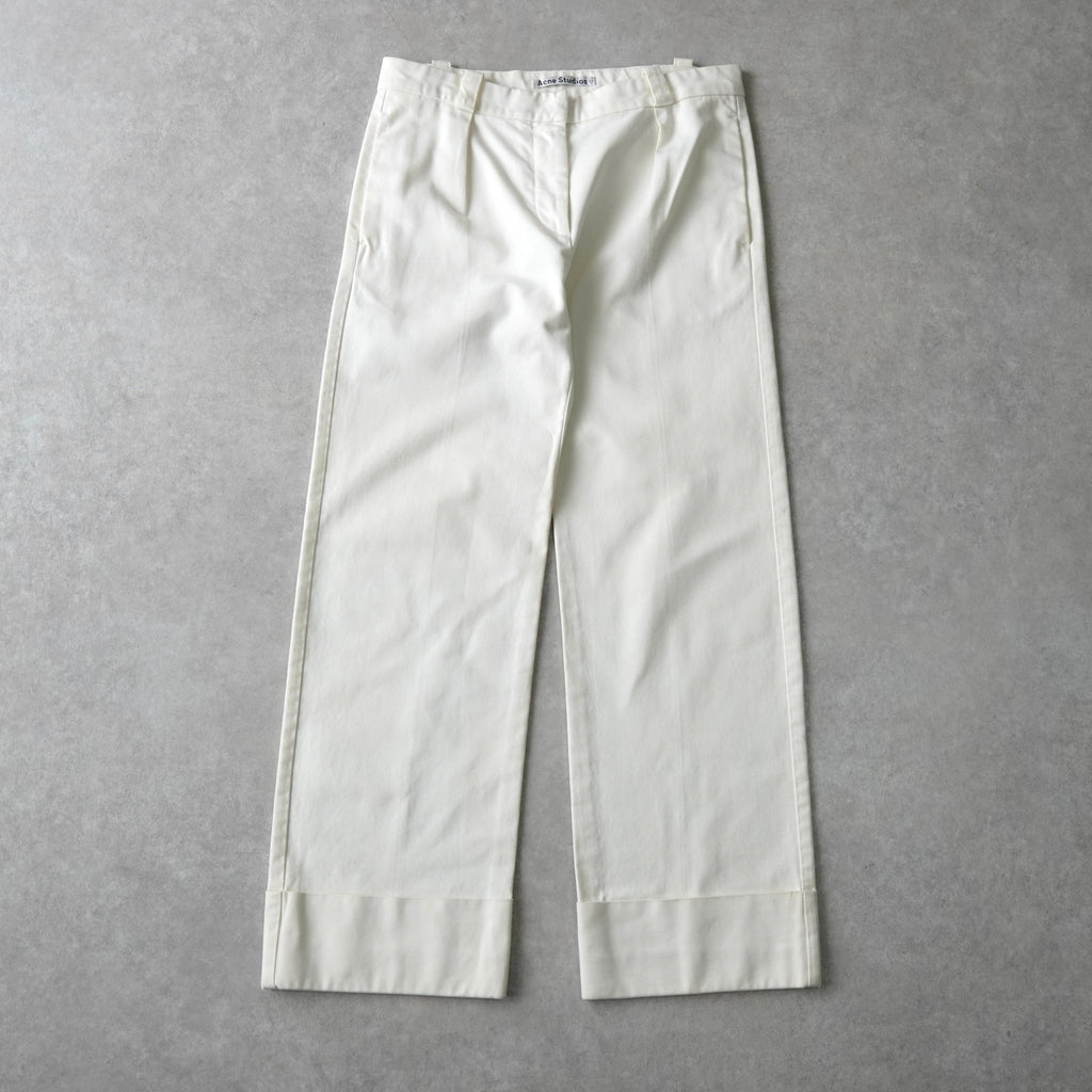 アクネ ストゥディオズ コットンパンツ  アイボリー