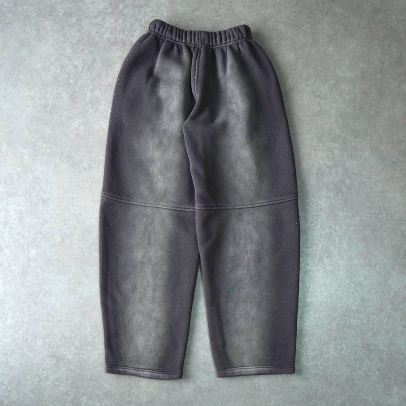 アレキサンダー ワン ロゴ ラインストーン スウェットパンツ グレー - NEWSED