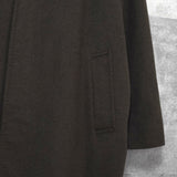 バーバリー カシミヤ アンゴラ ウール ノバチェック裏地 ステンカラーコート ブラウン - NEWSED