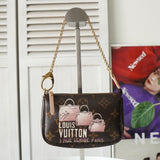 ルイ ヴィトン モノグラム ミニポシェットアクセソワール ポーチ ミニバッグ ブラウン - NEWSED