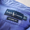 Polo Ralph Lauren logo embroidered long sleeve shirt blue