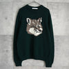 メゾン キツネ フォックスヘッド ニット ダークグリーン