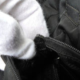 プラダ ポコノ テスート ナイロン / レザー ハンドバッグ トライアングルロゴ ブラック - NEWSED