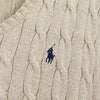 Polo Ralph Lauren 米色徽标刺绣针织背心