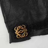 ロエベ アナグラム ラムレザー 手袋 グローブ ブラック - NEWSED