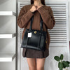 Celine Vintage Star Ball Calf Leather Shoulder Bag in Black