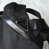 プラダ ポコノ テスート ナイロン / レザー リュックサック ブラック ギャランティカード付き - NEWSED