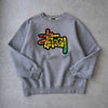 Stüssy 灰色徽标运动衫