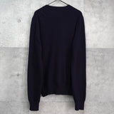 プレイ コム デ ギャルソン ハートロゴ カーディガン ネイビー - NEWSED