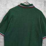 フレッドペリー ロゴ刺繍 半袖ポロシャツ グリーン - NEWSED