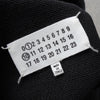 Maison Margiela 女士黑色徽标刺绣短款卫衣