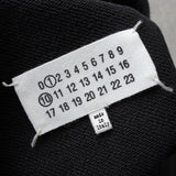 メゾンマルジェラ ロゴ 刺繍 ショート丈 スウェット ブラック レディース - NEWSED