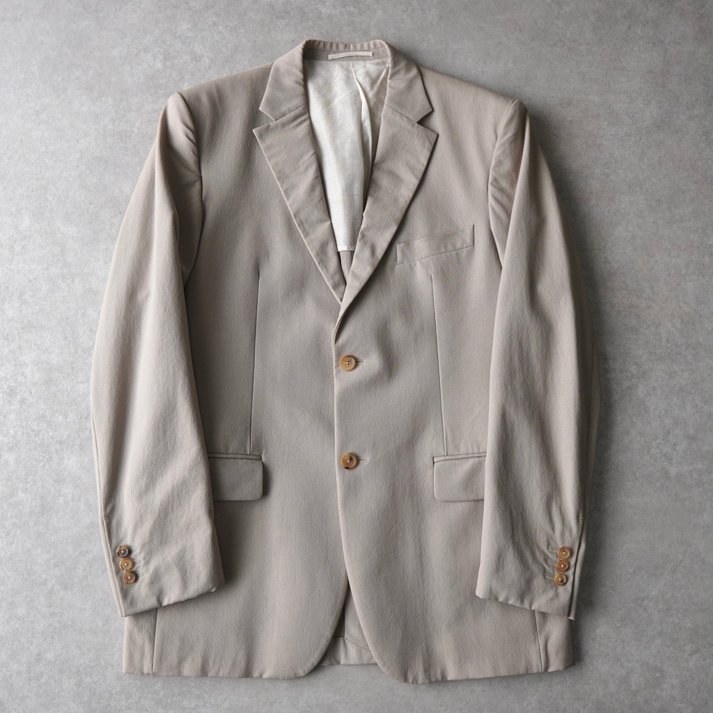 Jil Sander 单排扣修身夹克，露背，春夏，米色