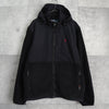 ポロ ラルフローレン ナイロン切り替え フリースジャケット ブラック