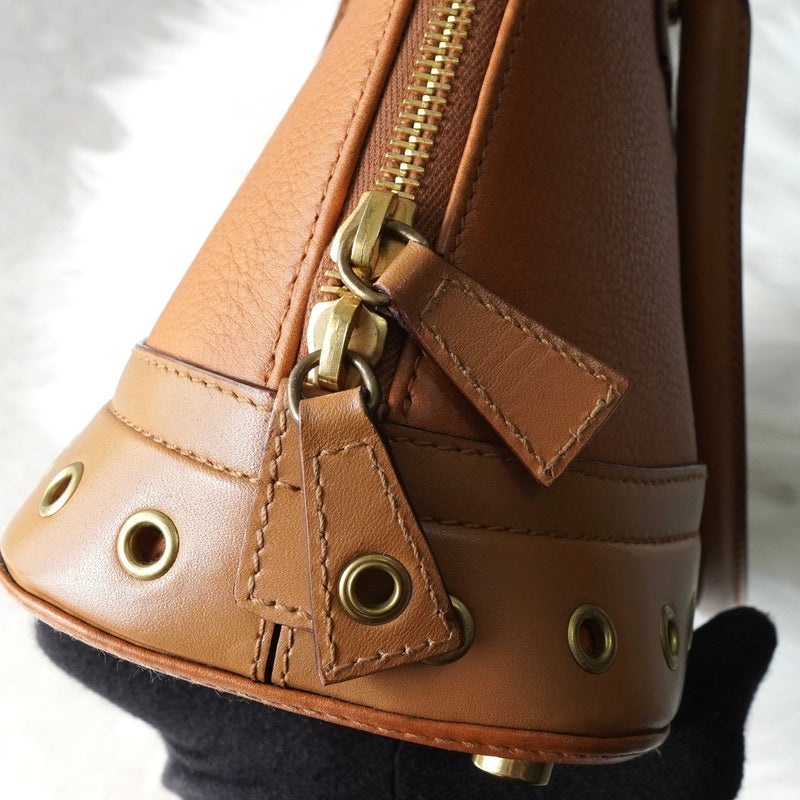 ディオール レザー ハンドバッグ 自立型 キャメル - NEWSED