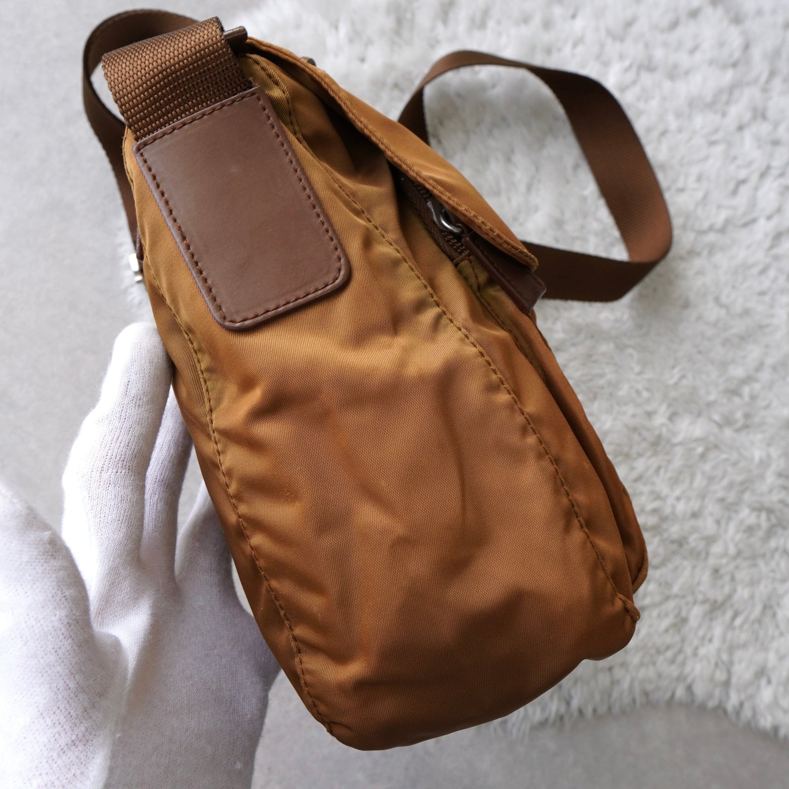 プラダ PRADA カメラ ショルダー バッグ 三角 ロゴ ポコノ ナイロン PRADA プラダ 三角ロゴ ショルダーバッグ ポコノ ナイロン