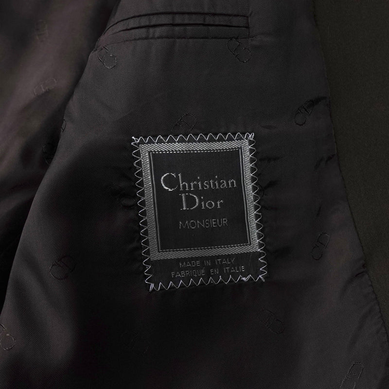 クリスチャン ディオール ヴィンテージ ウール シングル テーラードジャケット ブラウン - NEWSED