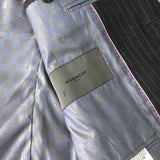 ジバンシィ ジバンシー シングル セットアップ スーツ ピンストライプ グレー - NEWSED