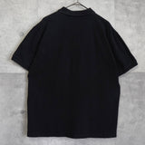 プレイ コム デ ギャルソン ハートロゴ 半袖ポロシャツ ブラック / レッド - NEWSED
