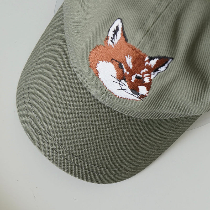 メゾン キツネ フォックスヘッド キャップ カーキ - NEWSED