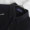 Fred Perry 徽标刺绣黑色短袖 Polo 衫