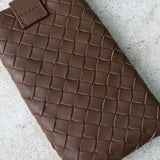 ボッテガ ヴェネタ イントレチャート レザー マルチケース ブラウン - NEWSED