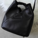 エムエムシックス メゾン マルジェラ レザー ジャパニーズバッグ ショルダーバッグ ブラック - NEWSED