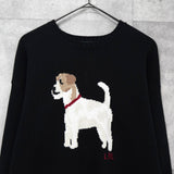 ローレン ラルフローレン 犬 ドッグ コットン ニット ダークネイビー - NEWSED