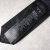 Prada Triangle Plaque Triangle Logo Narrow Tie Black