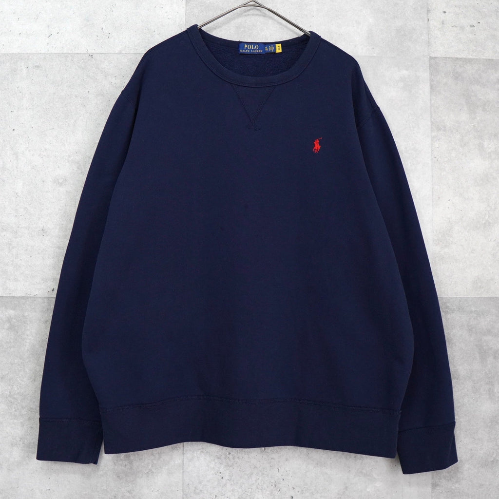 Polo Ralph Lauren 徽标刺绣运动衫 海军蓝
