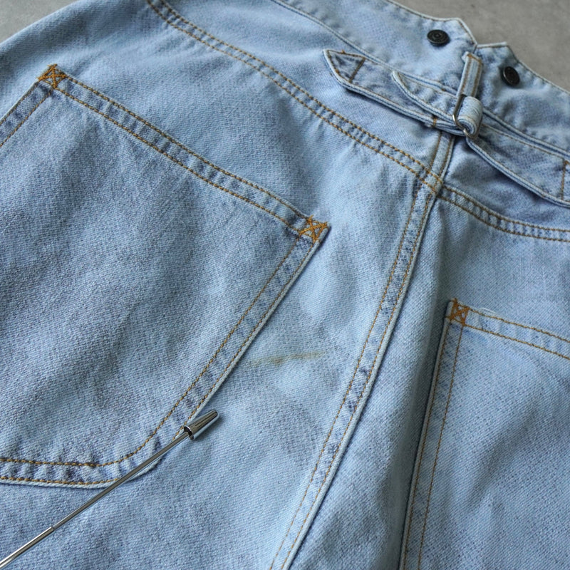 ヴィヴィアン ウエストウッド アングロマニア プリント デニム ジーンズ アイスブルー - NEWSED