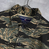 ポロ スポーツ ラルフローレン ヴィンテージ カモ柄 ミリタリージャケット カーキ - NEWSED