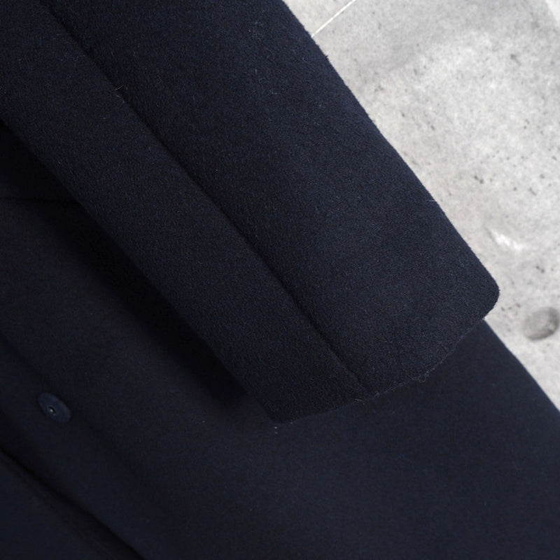 ラコステ ウールコート チェスターコート オーバーコート ネイビー - NEWSED