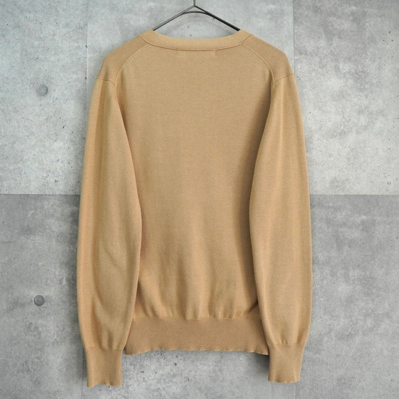 プレイ コム デ ギャルソン ハートロゴ カーディガン ベージュ - NEWSED