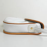 セリーヌ トリオンフ レザー ショルダーバッグ ホワイト - NEWSED