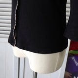 バーバリー ブルーレーベル ホースロゴ 刺繍 ノバチェック 七分袖 カーディガン ブラック レディース - NEWSED