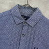 Fred Perry 徽标刺绣蓝色圆点长袖衬衫