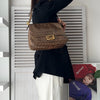 Fendi Mamma Bucket Zucchino 涂层帆布单肩包 驼色
