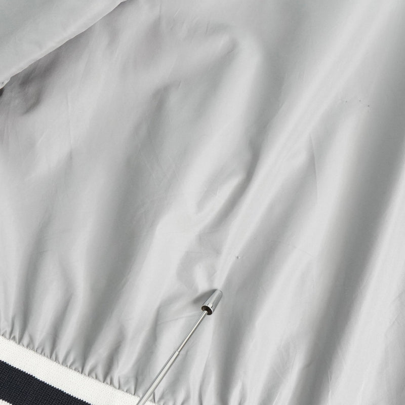 メゾンキツネ スタジャン ブルゾン フォックスロゴ グレー - NEWSED