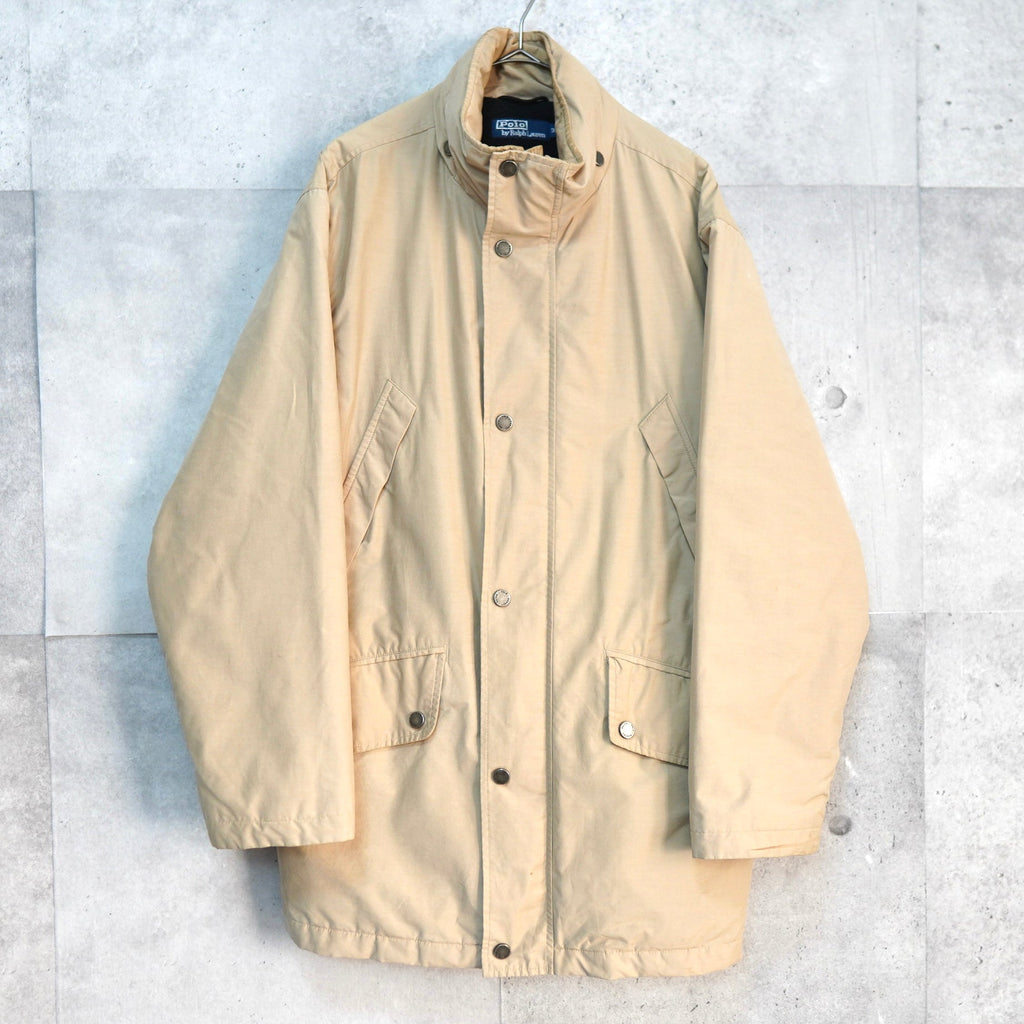 ポロ バイ ラルフローレン ブルゾン 中綿ジャケット キルティング裏地 フリース裏地 ベージュ